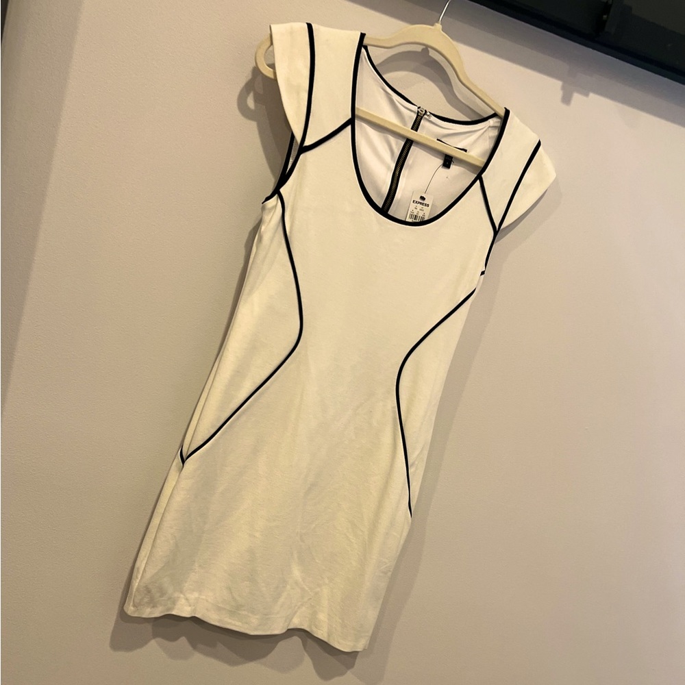 White casual and formal dress
